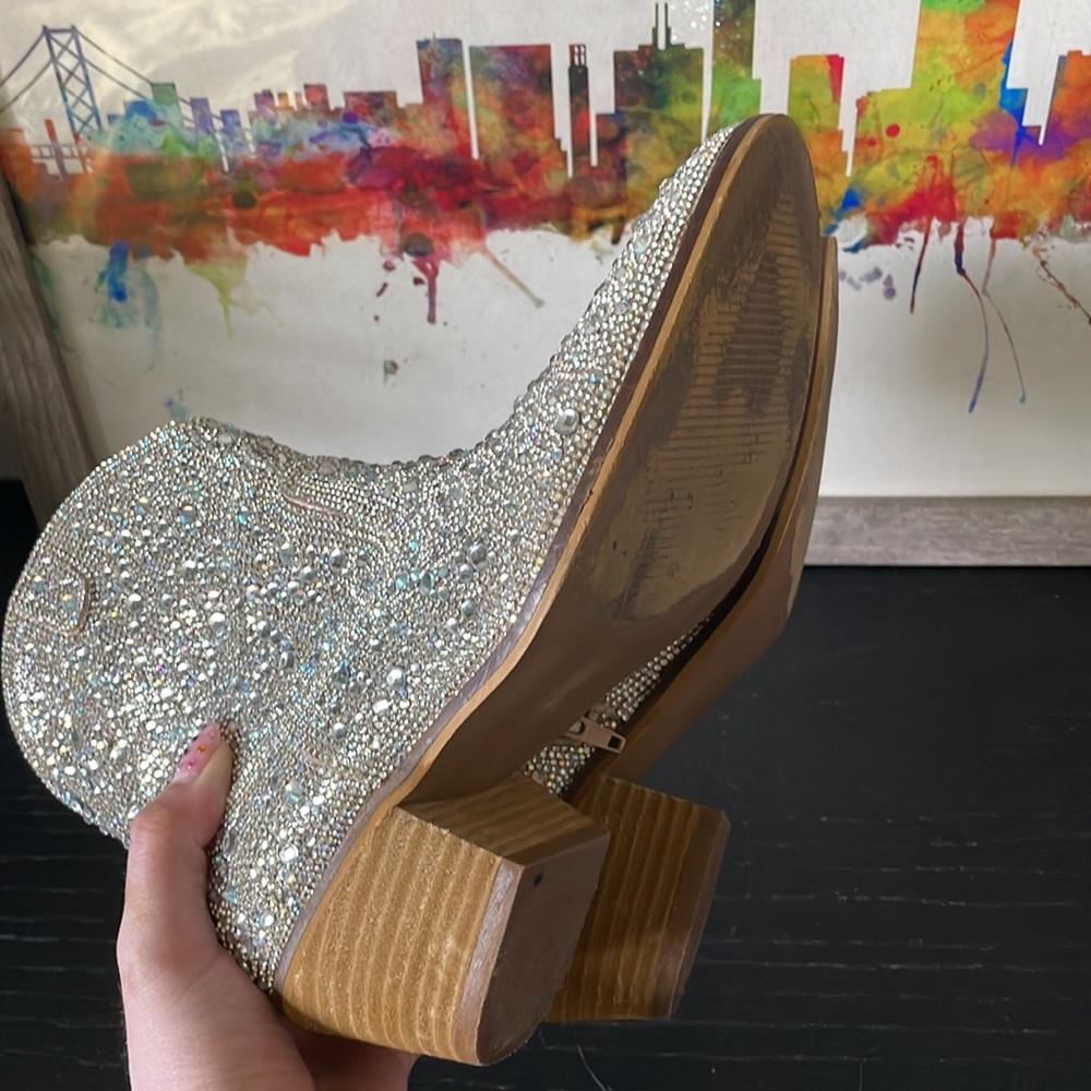 Rhinestone Booties - image 4